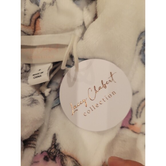 NWT HSN Lacey Chabert Kid's "Mommy+Me" Printed Short Robe Unicorns Kid Small - Picture 8 of 11